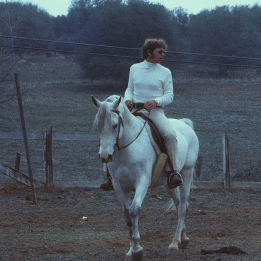 Rick at 16 astride the stallion Amaranth